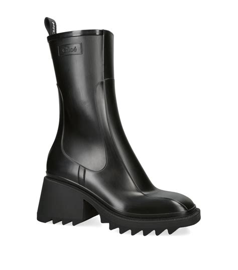 chloe borse saldichloe betty 50|Womens Chloé black Rubber Betty Sock Boots 50 .